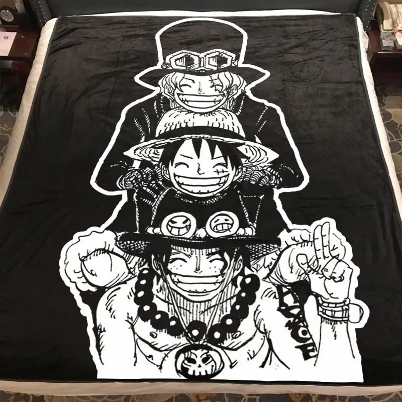 Style 4 One piece Luffy одеяло пледы аниме мягкий теплый путешествия для сна диван спальня крышка дома путешествия - Цвет: Style 4