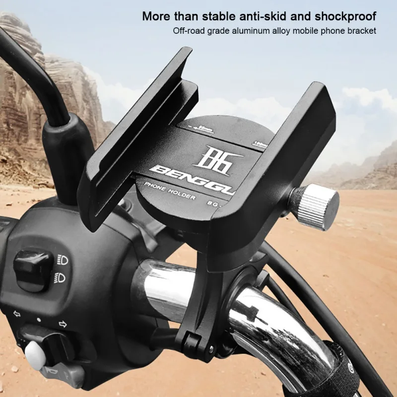 Bike Phone Mount Bicycle Phone Holder with Compass Handlebar Cradle Motorcycle 360°Rotation Adjustable Universal for iPhone X XS XR 8 7 6S 6 Plus Samsung S10 S9 S8 S6 Note 8 7 6 All Smartphone 