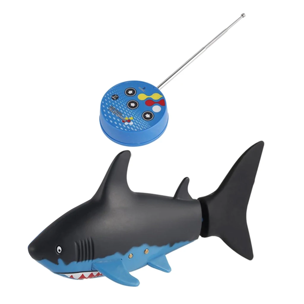 Mini Remote Control Toy Electric RC Shark Kids Educational Toy Gift - Black
