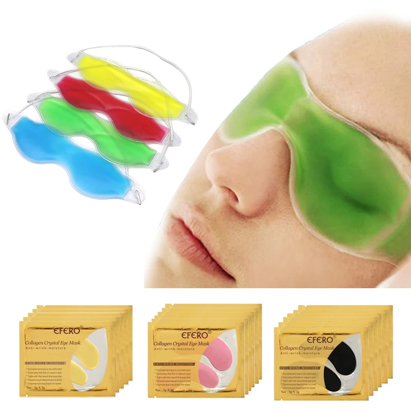 

Collagen Gel Eye Mask Patches for Eye Mask Ice Cold Sleeping Mask Remove Dark Circles Relieve Fatigue Anti Aging Patch Eye Masks