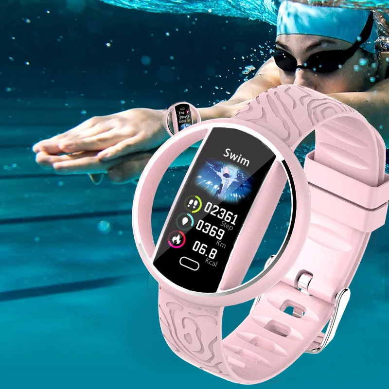 LIGE Водонепроницаемый Смарт Браслет сообщение напоминание Smartwatch для женщин монитор сердечного ритма модный фитнес-трекер Смарт-браслет
