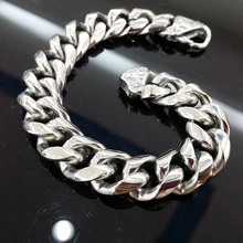 13/15 мм Для мужчин браслет цвет серебристый, Золотой 316L Нержавеющая сталь круглый Снаряженная Кубинский звено цепи Браслеты мужской ювелирных изделий Горячая подарок для Для мужчин