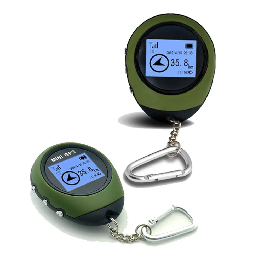 Beste Mini GPS Tracker Tracking Device Reizen Draagbare Sleutelhanger Locator Pathfinding Motorfiets Voertuig Sport Handheld Sleutelhanger