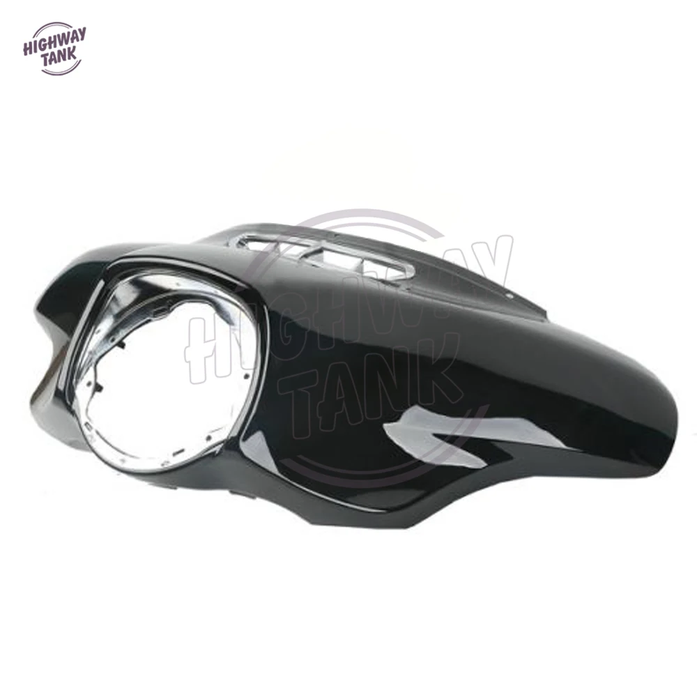 Черный мотоцикл передний Внешний обтекатель Accent Набор Чехол для Harley Touring Street Electra Glide Ultra Limited