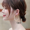 Clip On The Ear Without Piercing Earrings for Women Fashion Jewelry Trendy Big Circle Non Pierced Students Youth Girl's Earrings 2