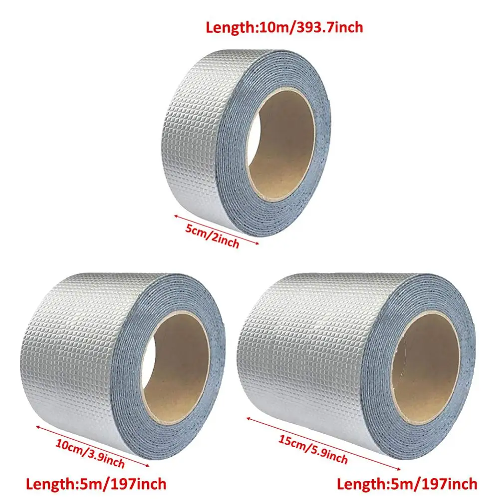 

Factory Price Foil Adhesive Tape Waterproof Duct Tape Super Repair Crack Thicken Butyl Waterproof Tape Home Renovation Tools