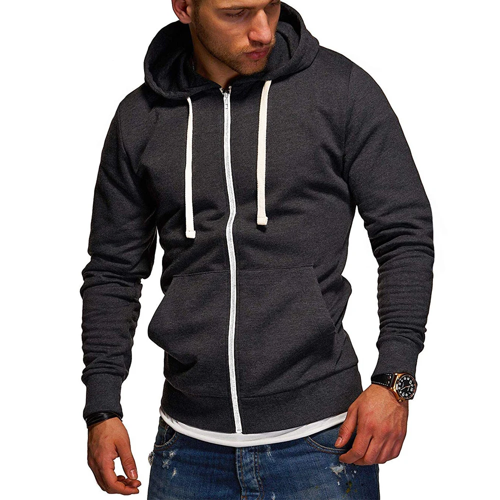 Fashion Men Hooded Sweatshirt Soft Oversized Hoodie Light Plate Long Sleeve Solid Male Hoodies zip up hoodie sweatshirt jacket fleece hoodies solid color hoodies