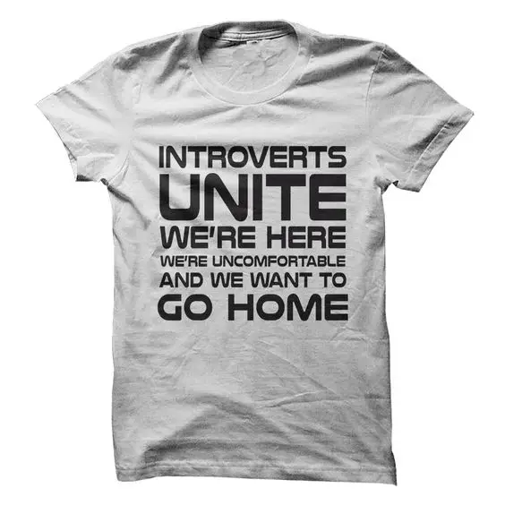 

Sweet Women Tee Letter Tee Introverts We Want To Go Home Female Tops T-shirts