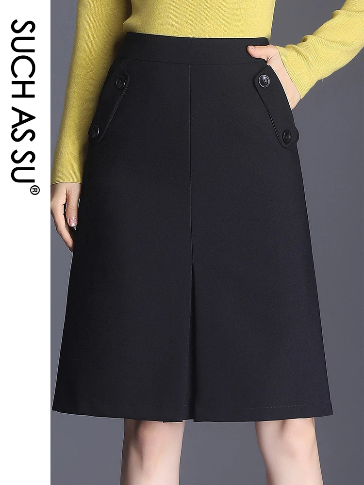 Womens black wrap skirt Clearance