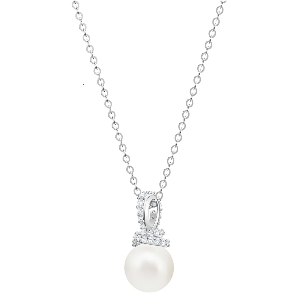 High quality swa new pendant elegant necklace glowing crystal pearls for mother's day present selection necklace