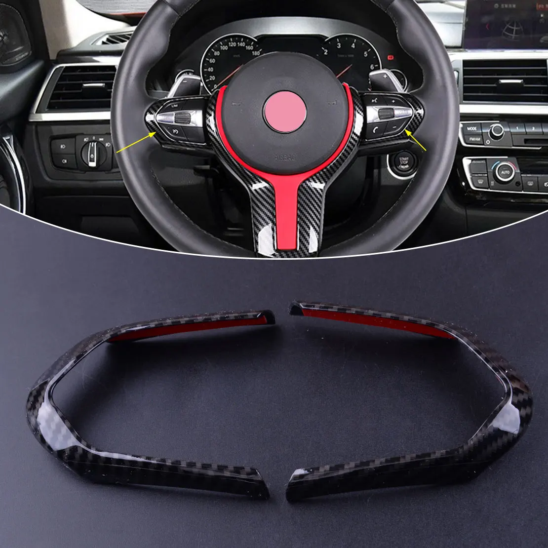 Auto Parts And Vehicles M Sport Carbon Fiber Steering Wheel Trim For Bmw F F30 F32 F10 F06 X5 X6 Etc Car Truck Exterior Mouldings Trim
