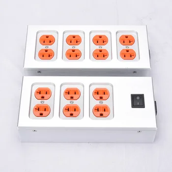 

All aluminum case American standard power socket Audio HiFi power strip Box Power Socket