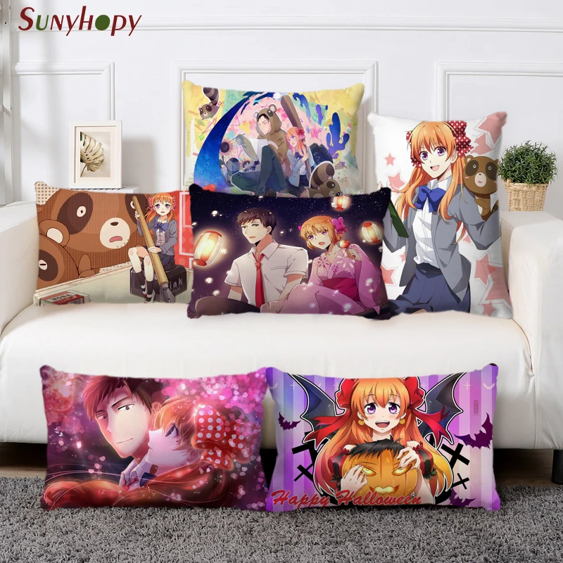 Популярный Стиль геккан Shoujo Nozaki-Kun Custom Цифровая печатная Подушка полиэфирная