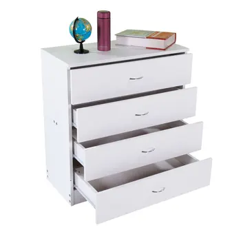 

4-Drawer wood dresser nightstand bedroom furniture dressing table drawer mini bedside table NEW