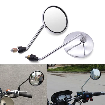 

Motorcycle Back View Mirror 4.3 Inch Chrome Round Rearview Mirrors For KTM RC390 RC125 RC8 rc 200 390 8 990 SMR SMT SuperDuke