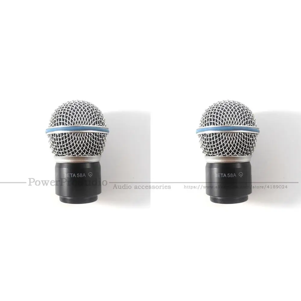 

2PCS New Replacement Ball Head Mesh Microphone Grille with capsule for Shure SM58 SM58S SM58LC BETA58 BETA58A BETA PGX24 SLX24