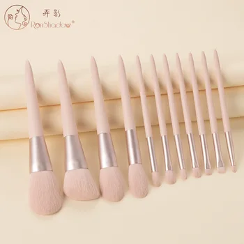 

New Products 11Pcs Makeup Brush Set Wooden Handle Cosmetic Powder Eye Shadow Foundation Makeup Blushs Beauty Tool
