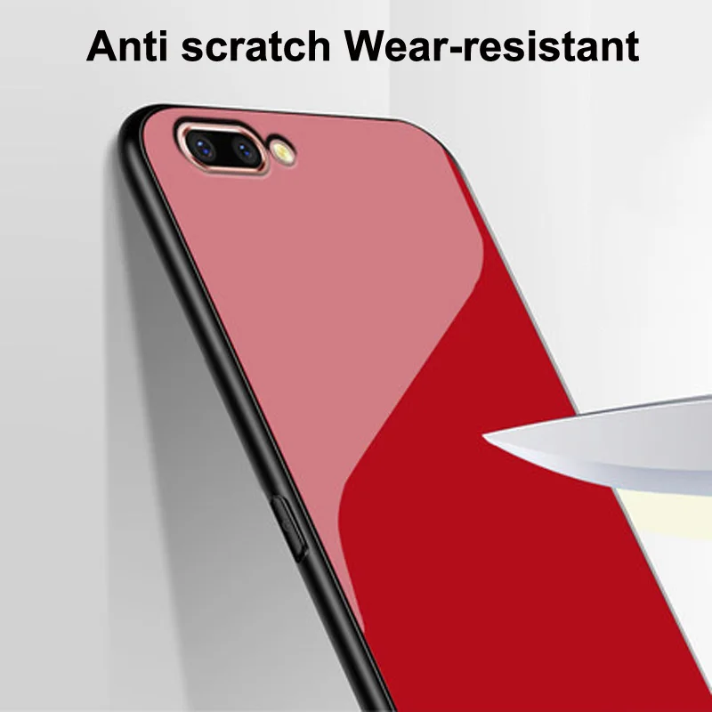 Для OPPO R11 чехол R11plus задняя крышка из закаленного стекла для телефона для OPPO R11 plus корпус OPPOR11 R 11 plus градиентные стеклянные чехлы