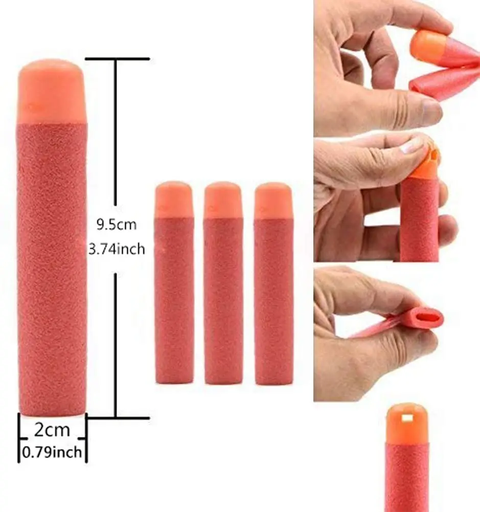 30PCS Sniper Rifle Bullets 9.5*2cm Darts for Nerf Mega Airsoft Pistol Kids  Toy Gun Foam Refill Darts Big Hole Head Bullets - Price history & Review, AliExpress Seller - AiBaby Store