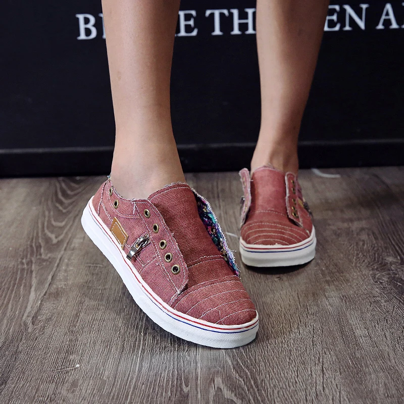 

2020 new women's spring and autumn fashion vulcanized shoe cover mouth color matching college style women's canvas shoes U26-08