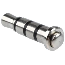 ABKT-1PC Quick Button Dustproof Plug For Andriod Smartphone 3.5mm Jack Silver Black