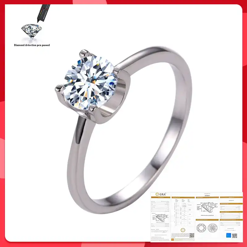 高級2カラット模擬女性スターリングシルバー婚約指輪sona石の結婚指輪 送料無料 指輪 Aliexpress