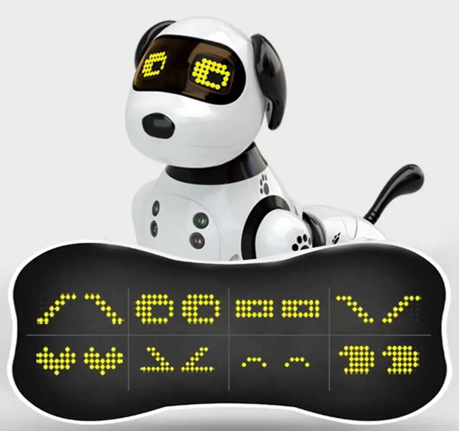 2,4 ГГц Hi-Tech беспроводной пульт дистанционного управления Rc робот собака Интерактивный щенок собака для детей, детей, девочек, мальчиков(белый