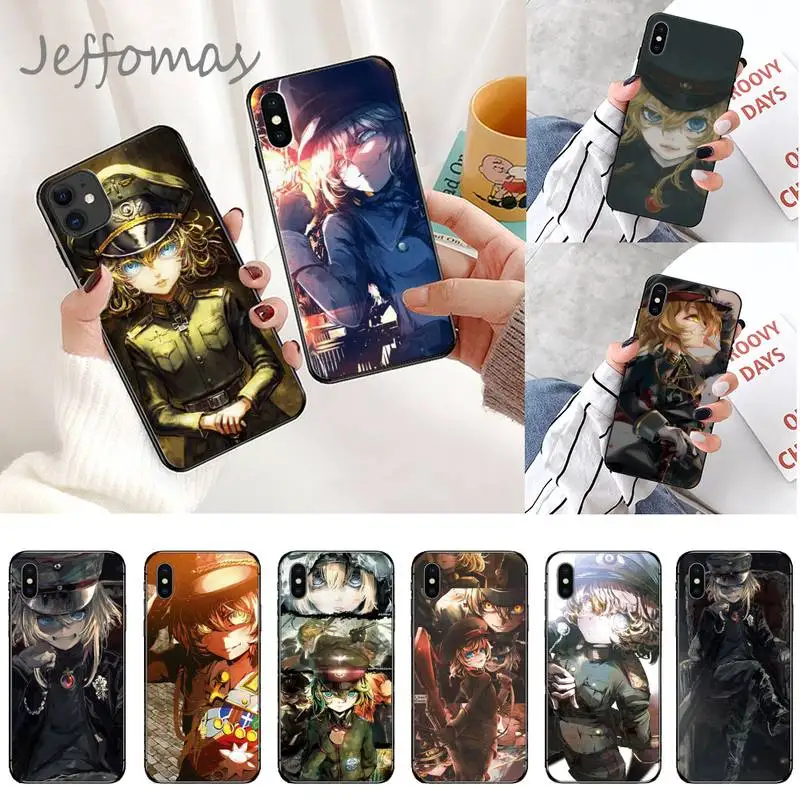 

Anime Saga of Tanya the Evil Phone Case for iPhone 11 12 mini pro XS MAX 8 7 6 6S Plus X 5S SE 2020 XR
