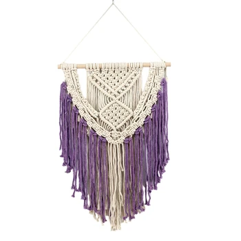 

Chic Macrame Home Wall Tapestry Tassels Decorations New Handmade Wall Decor Craft Bohemian Woven Tapestry