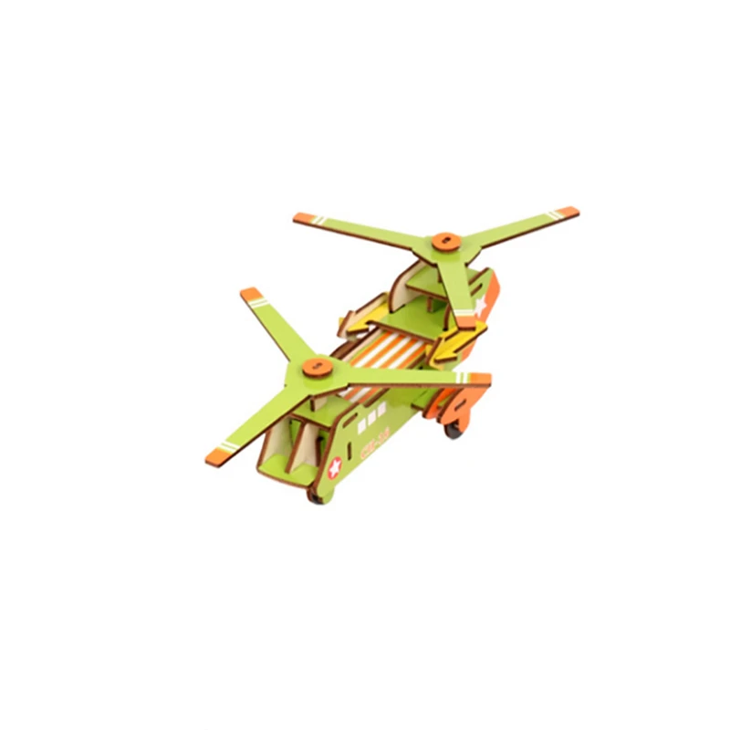 DIY Handmade 3D Flying Educational Toys children's Diy Wooden Puzzle Plane Series For children's Early Education Gifts