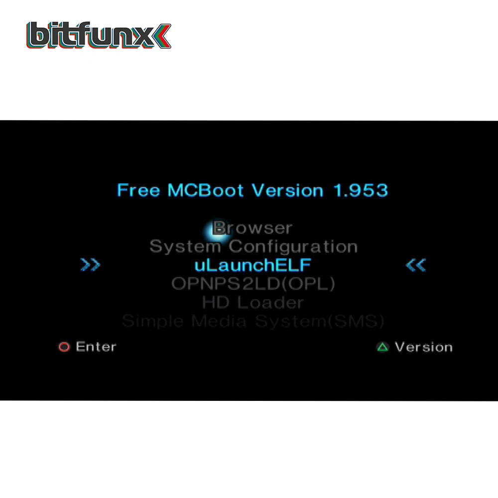 Bitfunx FMCB McBoot карта v1.953 для sony PS2 Playstation2 8 Мб/16 Мб/32 Мб/64 Мб карта памяти OPL MC Boot