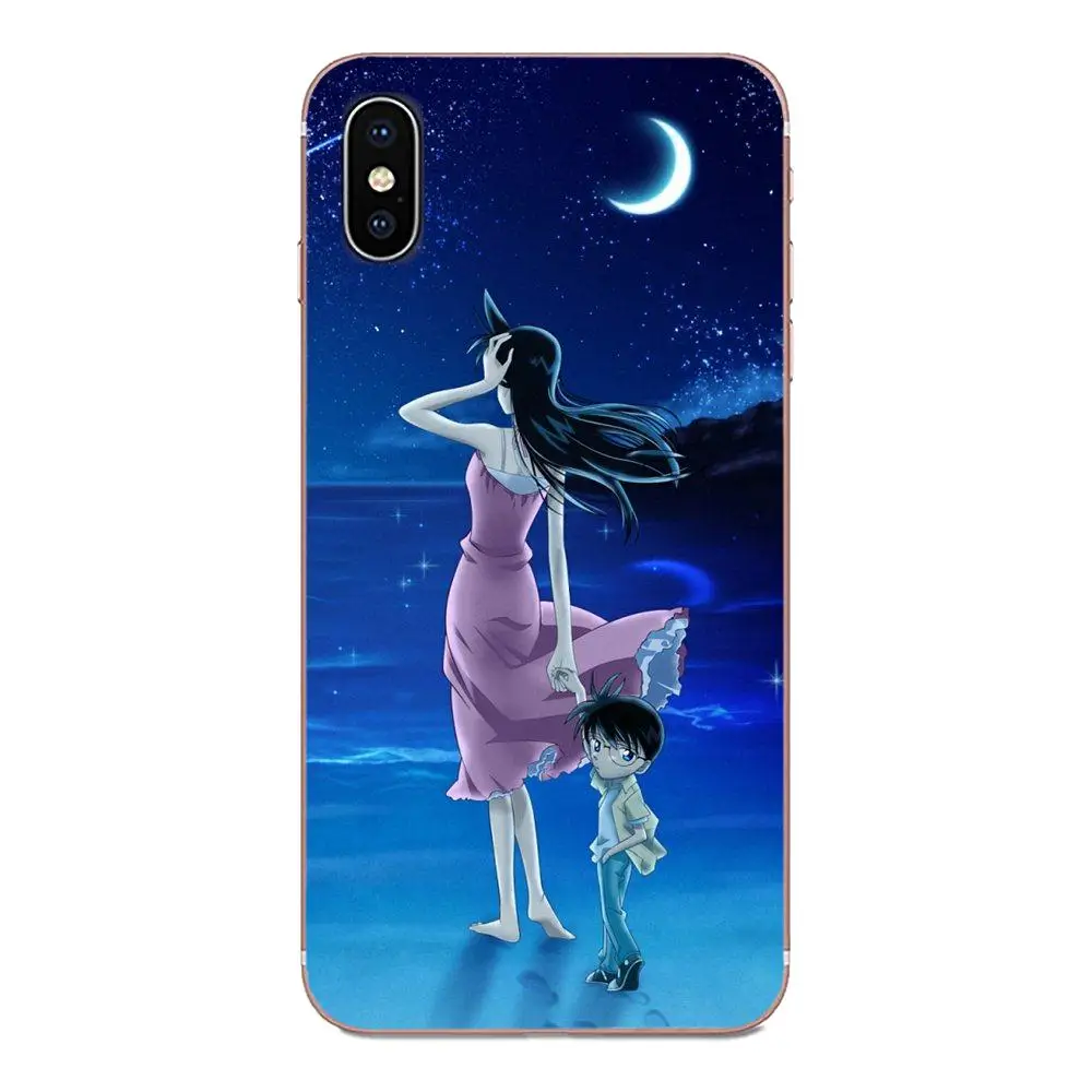 Аниме детектива Конана для Apple iPhone 4 4S 5 5C 5S SE 6 6S 7 8 11 Plus Pro X XS Max XR мягкий чехол для сотового телефона - Цвет: as picture