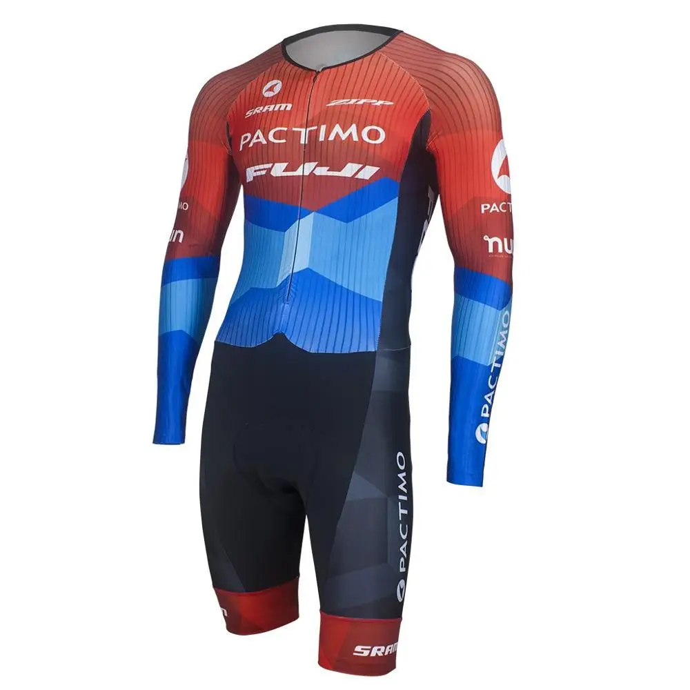 Pactimo, костюм для триатлона, осенняя одежда для велоспорта, мужские облегающие костюмы с длинным рукавом, для шоссейной команды, одежда для велоспорта, комбинезон, трикостюм - Цвет: skinsuits 9