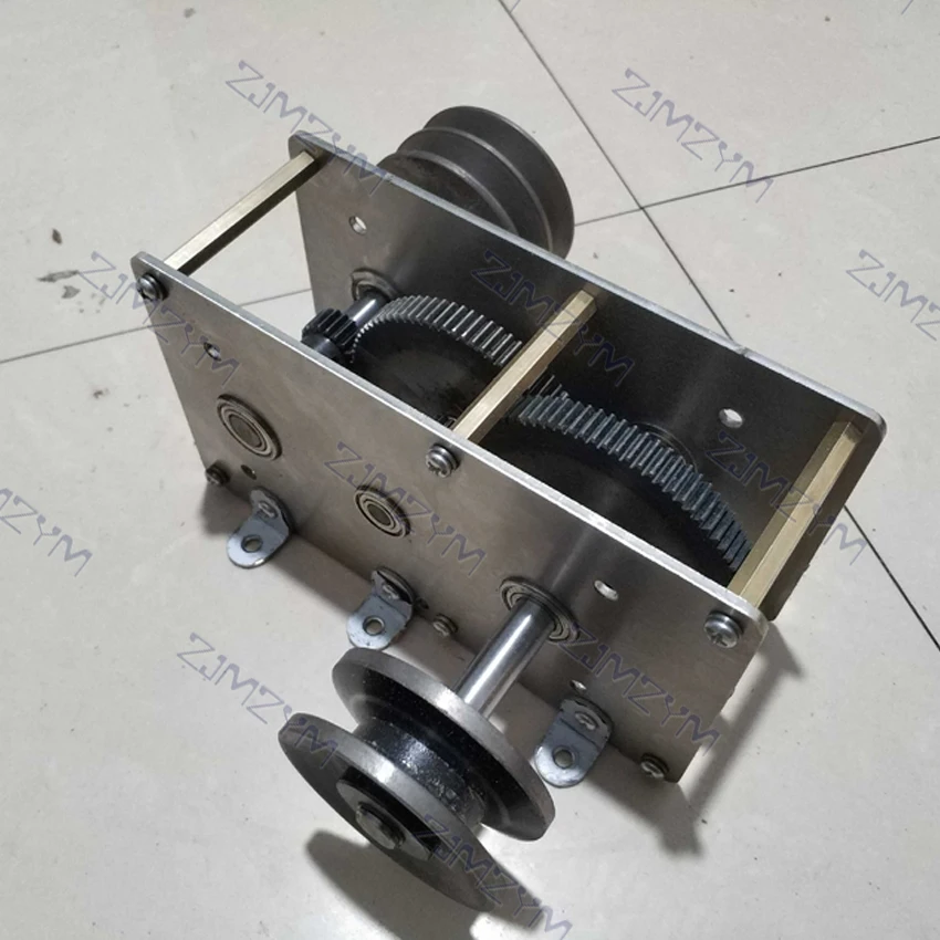Cranked generator wind up gearbox diy hydraulic drive pulley speed increase ratio transmission gearbox can be 1 : 22 gear reducer accelerator