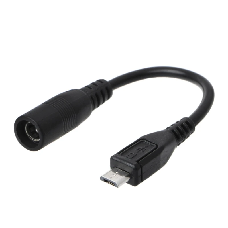 5.5x2.1mm DC Power Plug Waterproof Jacket Female To Micro USB Male Adapter Cable charging cable adapter usb to micro usb adapter