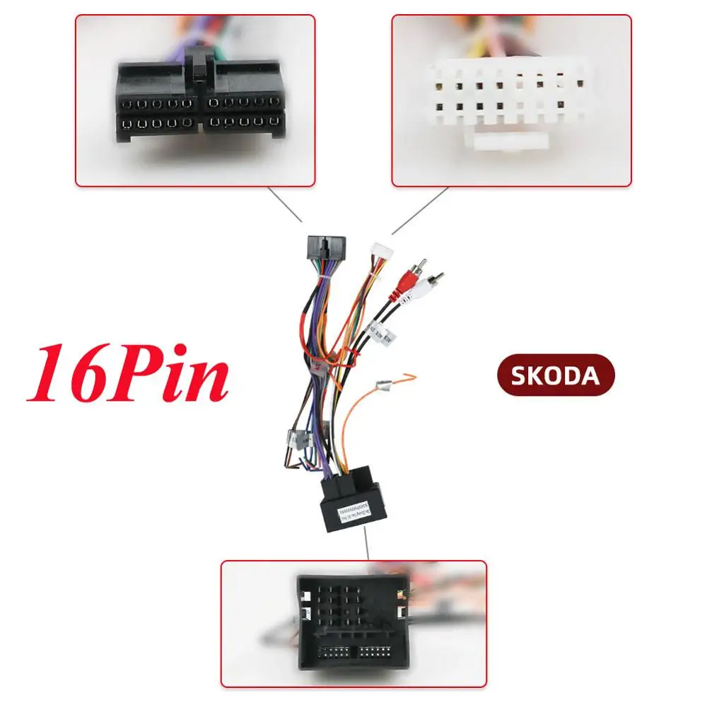 16 PIN для Skoda Octavia ISO жгут проводов автомобиля радио адаптер разъем провода Plug and play