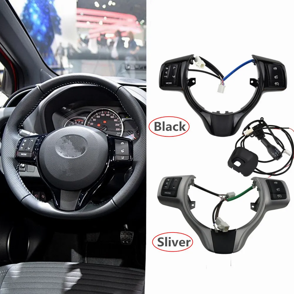 Кнопка управления на руль для Toyota Yaris 2012 2018 Verso S 2014 кнопки регулировки громкости