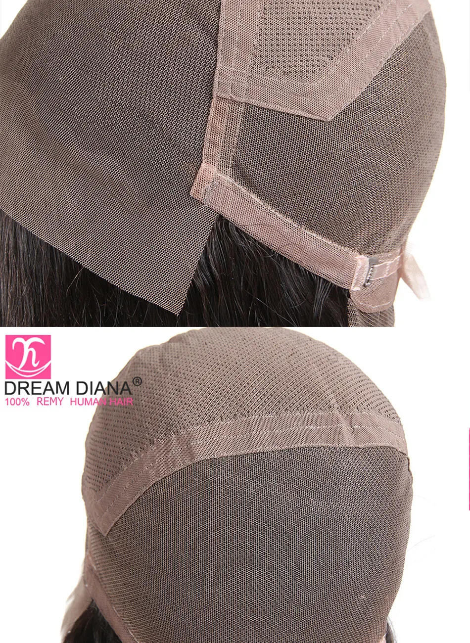 DreamDiana, перуанские парики с полным кружевом, 8-28 дюймов, прямые волосы Remy, полностью кружевные бесклеевые черные, предварительно выщипанные полностью кружевные человеческие волосы, парик