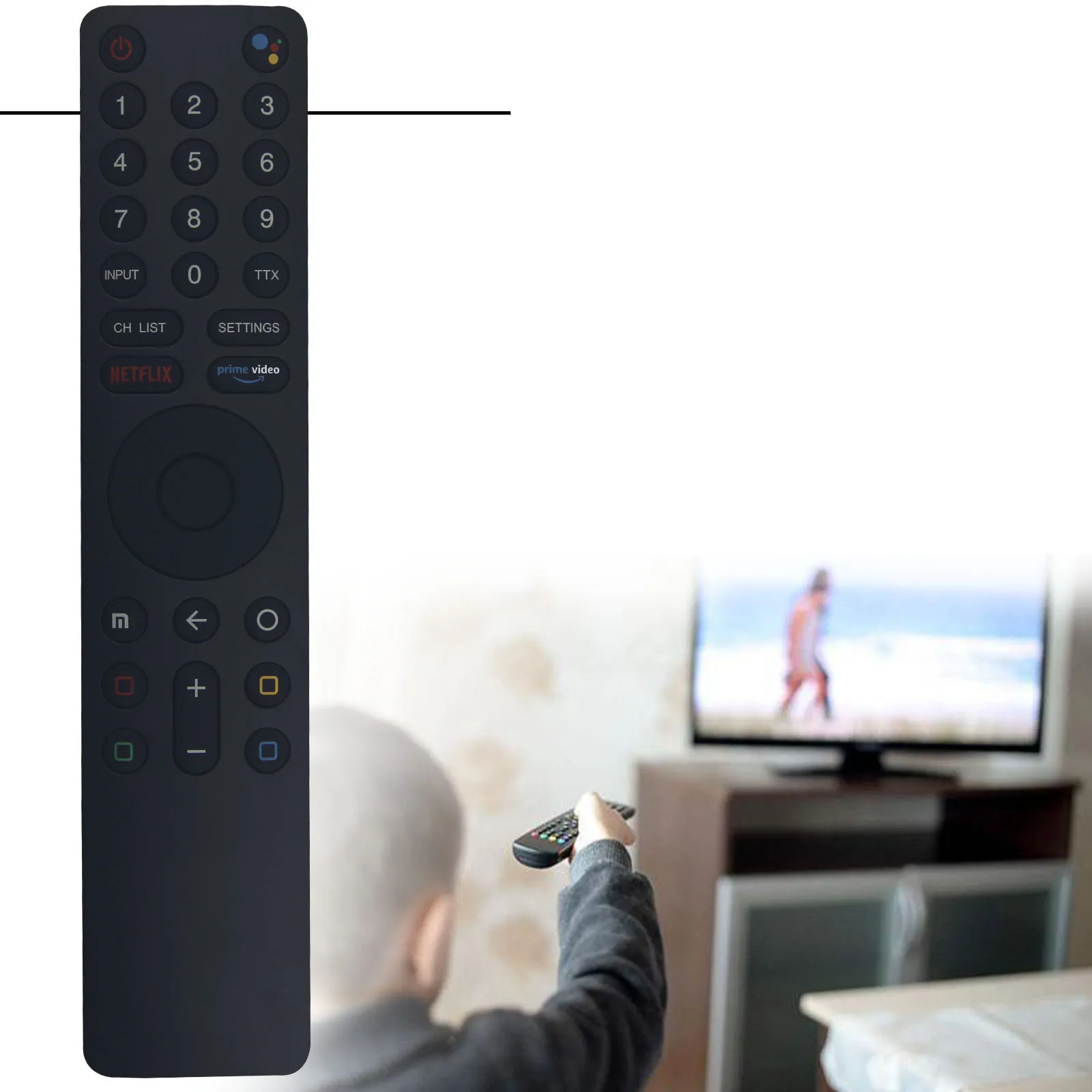 

2.40GHz - 2.48GHz ABS Plastic Voice Bluetooth Smart TV Remote Control For Xiaomi MI TV 4X XMRM-010