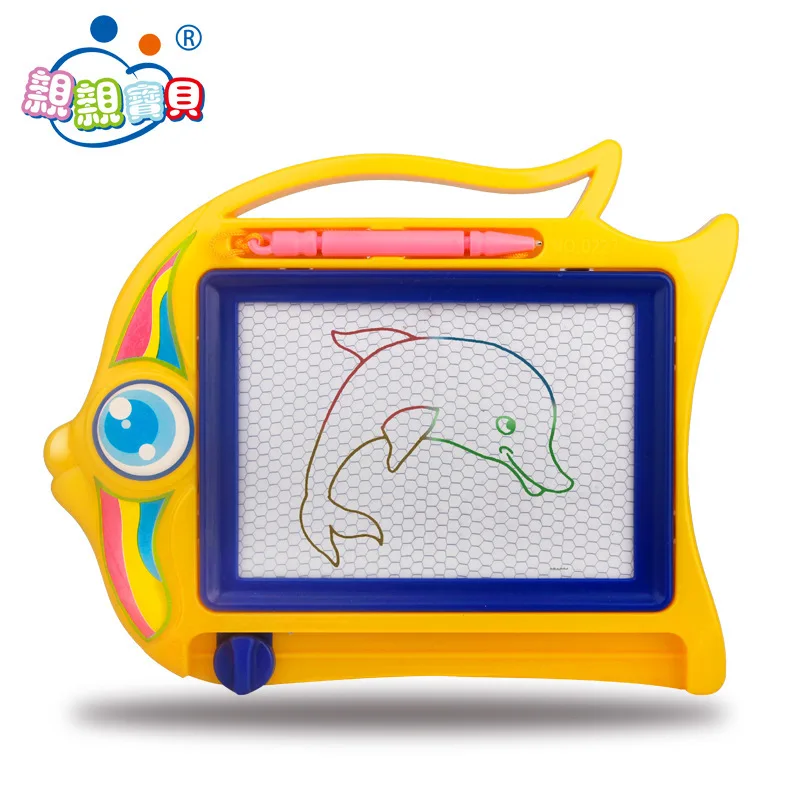 

Hot Sales New Style Writing Board Cartoon Elephant Fish Color Magnetic Drawing Board Cartoon Pattern Children'S Educational Toy