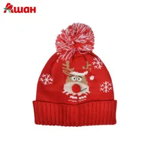 Шапка с оленем красная In Extenso