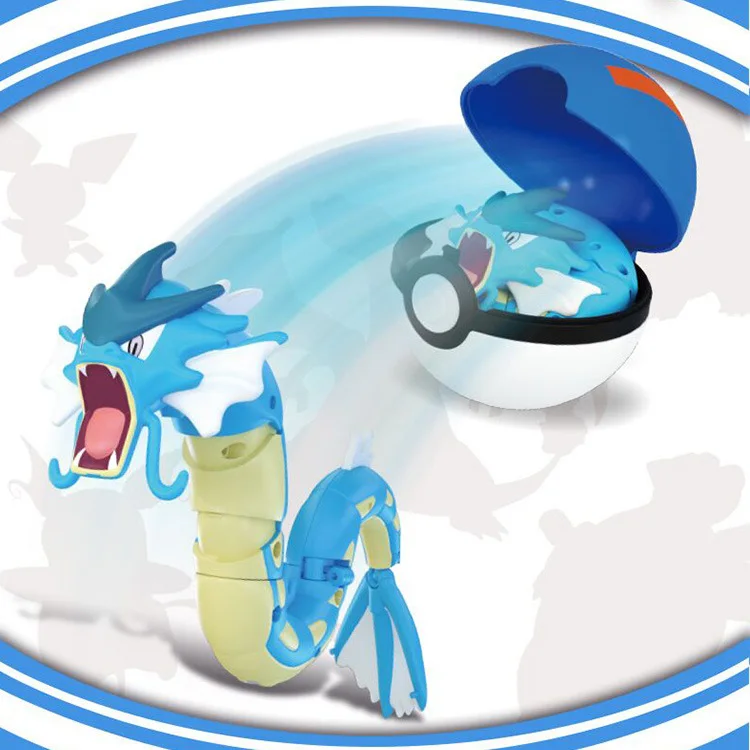 Экшн Пикачу VS Gyarados коллекционные покешары трансформация модель игрушки для детей Рождественский подарок цвет в коробке оригинальные игрушки - Цвет: Gyarados no box