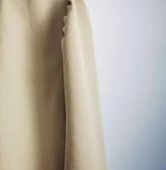 

Pleated Dress for Women Three Quarter Sleeve Metal Buckle Spring Summer Mini Dresses