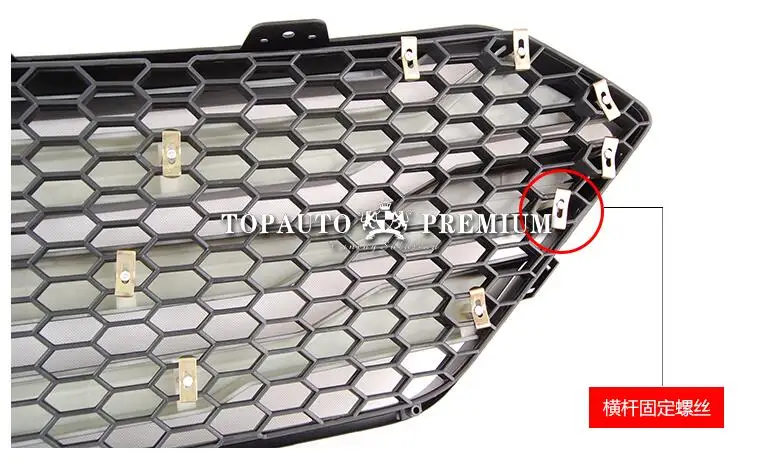 Подходит для hyundai ix45 Santa Fe 2013 Автомобиль avant гриль решетка cas avec une bande pour Средний Чистый Автомобиль Моделирование автомобиль-Стайлинг