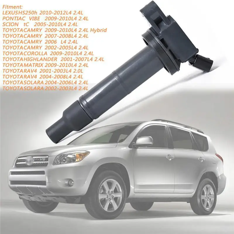 12V Профессиональная замена катушки зажигания 90919-02244 для Toyota Camry Lexus Scion Rav4