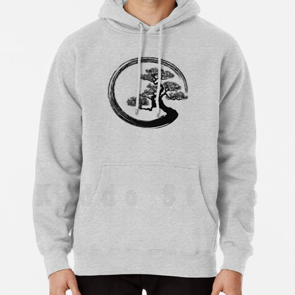 

Enso Zen Circle And Bonsai Tree hoodies long sleeve Enso Enso Circle Enso Tree Enso Bonsai Bonsai Tree Symbol Zen