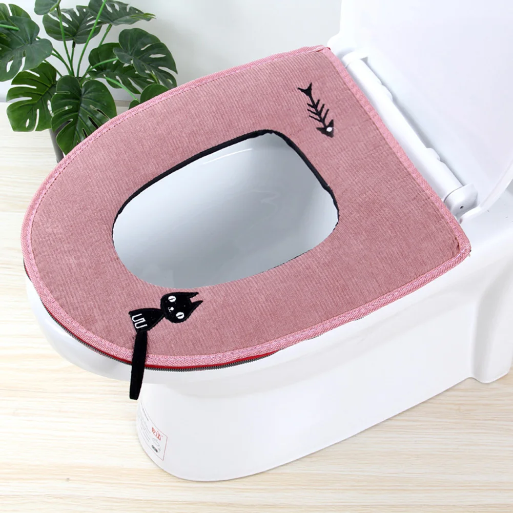 

Bathroom Toilet Seat Cover Soft Warm All Shape Toilet Cover Seat Lid Pad Home Decoration Toilet Seat Cover Bathroom Accessories