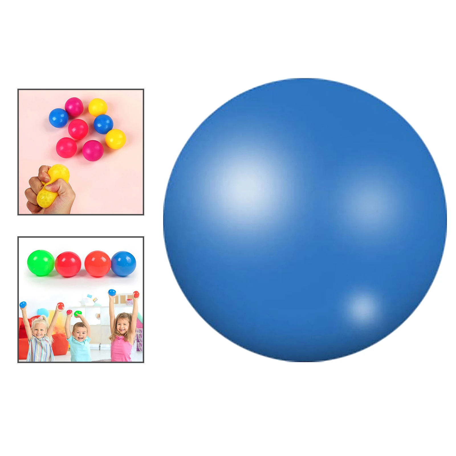 Soft Squeeze Toy Cute Stick Ball Stick Wall Ball Toys Anti Stress Sticky Squash Ball Squishy Toys