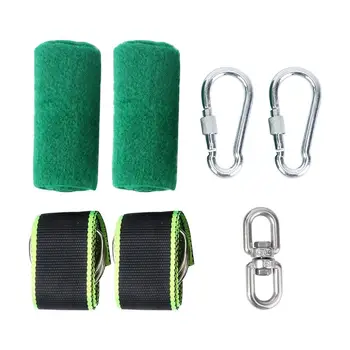 

1 Set Practical Portable Durable Tree Swing Strap Hanging Hammock Straps With Bag Ring Carabiner For Swing Seat Hammock Plank