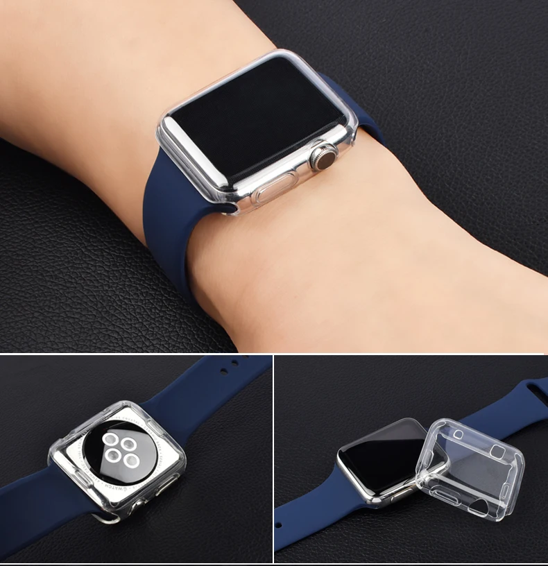Lawatch TA чехол для Apple Watch Series 4 протектор экрана 44 мм 40 мм крышка Полный ТПУ Прозрачный бампер Ультратонкий корпус iWatch